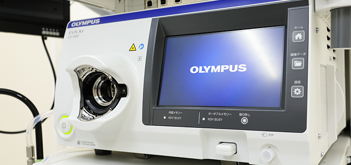 オリンパス社の最新の内視鏡システム「EVIS X1」の導入